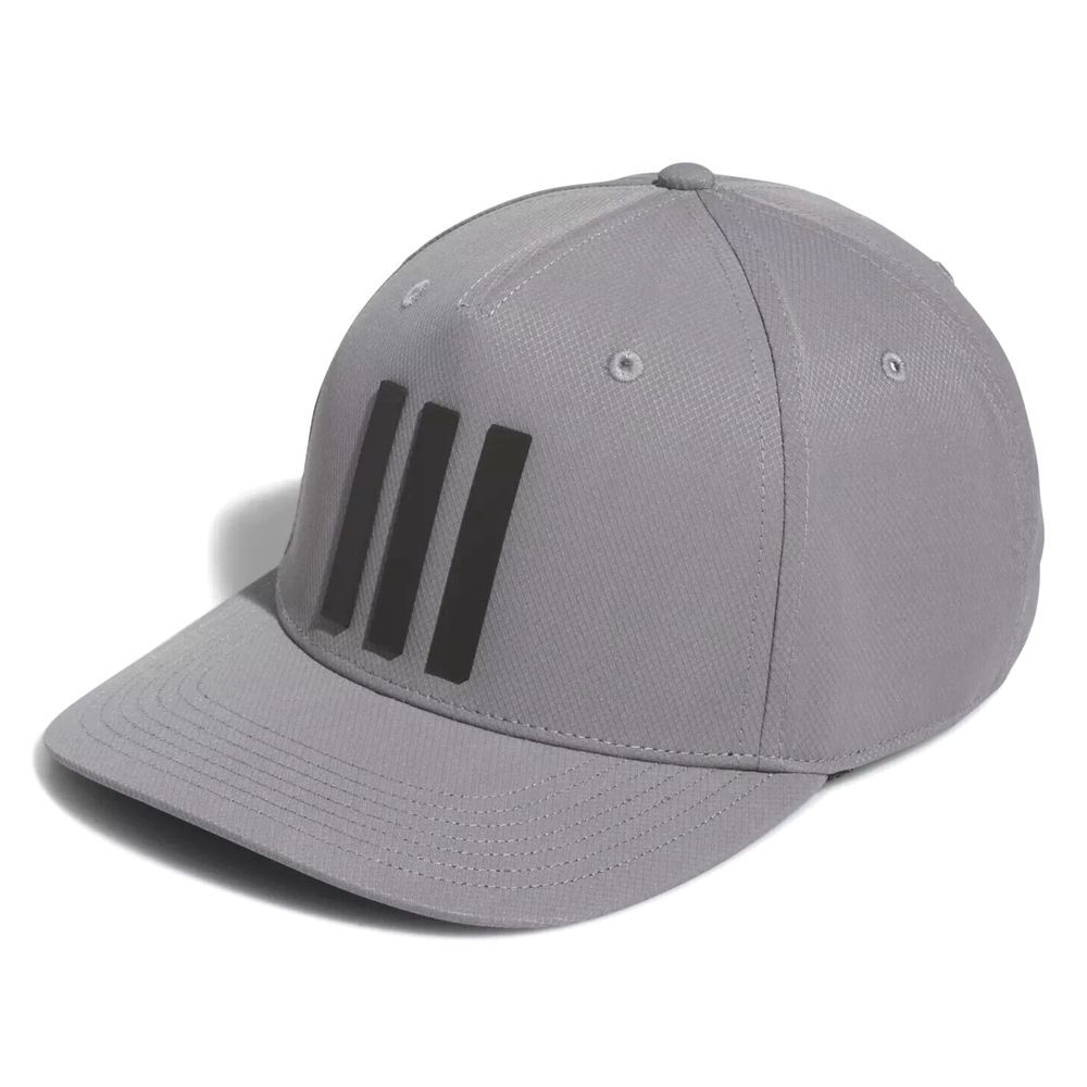 NEW Adidas men 3-Stripes Tour Hat Gray‎ Snapback Hat Adjustable Striped MSRP $38
